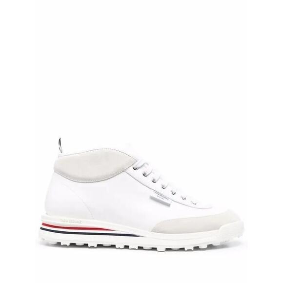 NWT $800 Thom Browne High/Mid-top Rugby Leather & Suede Sneakers US 11 - Picture 1 of 8